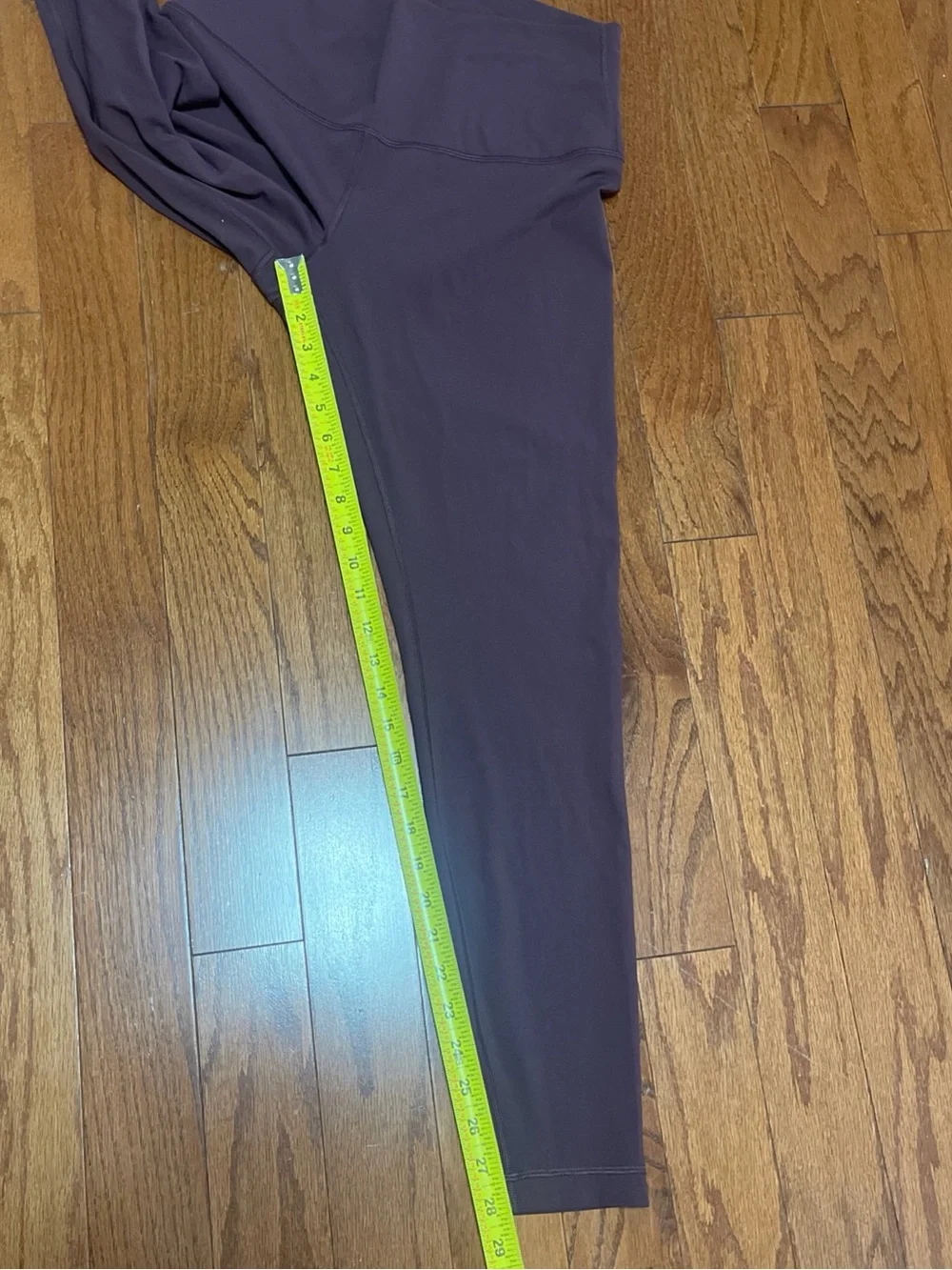 Lululemon High-Waist Athletic Leggings in Wine Sz 12 sports yoga